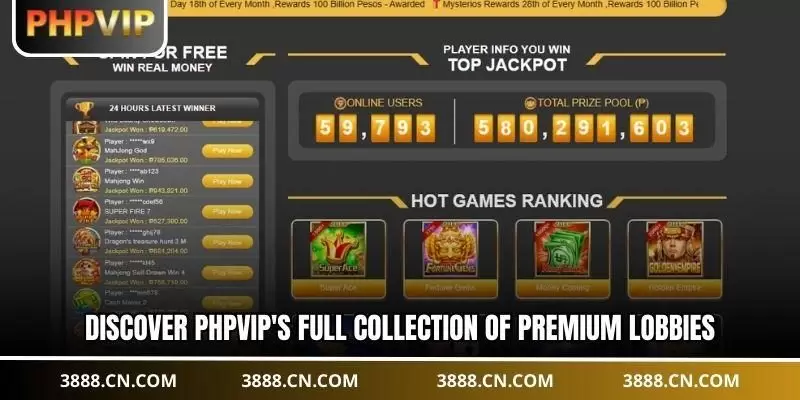 phpvip popular games showcase featuring well-known slot and live titles